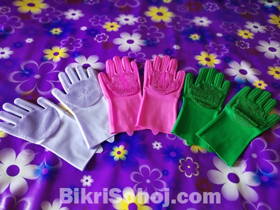 Washing hand gloves
